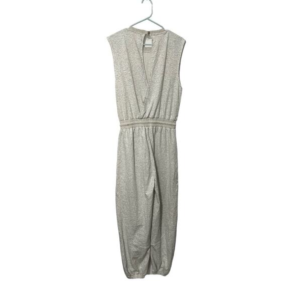 Kissonic Jumpsuit Romper Sweatshirt Casual Drawstring Heathered Gray size S - Picture 4 of 6